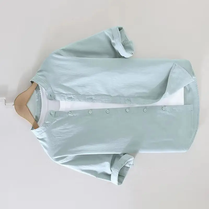 Italy Designer New Short Sleeved Casual Cotton Linen Shirt Men Brand Trend Stand Collar 5Colors Top Clothes Camisa Chemise Homme
Italy Designer New Short Sleeved Casual Cotton Linen Shirt Men Brand Trend Stand Collar 5Colors Top Clothes Camisa Chemise Homme