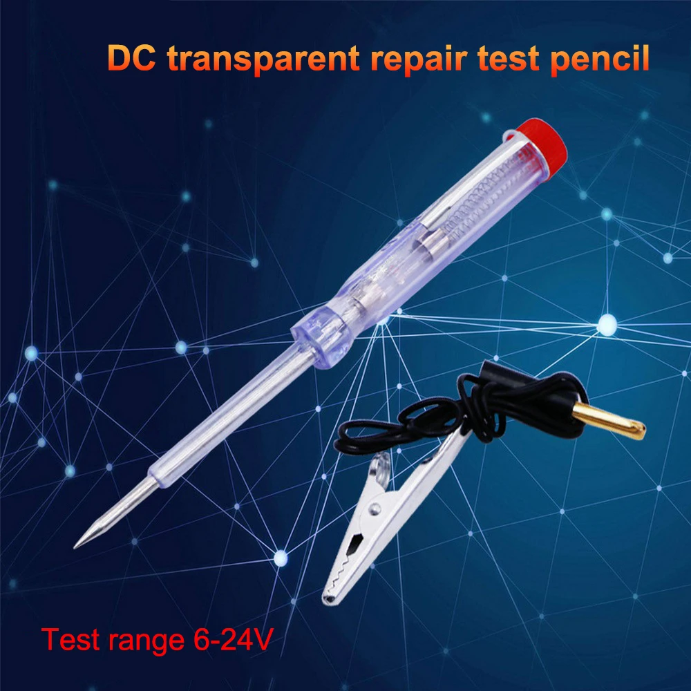 Car Circuit Tester DC 6V 12V 24V Probe Light System Test Probe Lamp Auto Car Light Circuit Tester Lamp Voltage Test Pen Detector
Car Circuit Tester DC 6V 12V 24V Probe Light System Test Probe Lamp Auto Car Light Circuit Tester Lamp Voltage Test Pen Detector