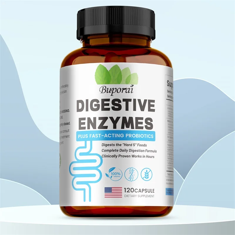 Digestive Enzymes Supplement - Contains Probiotics To Promote Digestion, Intestinal Health, Relieve Bloating and Increase Energy
Digestive Enzymes Supplement - Contains Probiotics To Promote Digestion, Intestinal Health, Relieve Bloating and Increase Energy