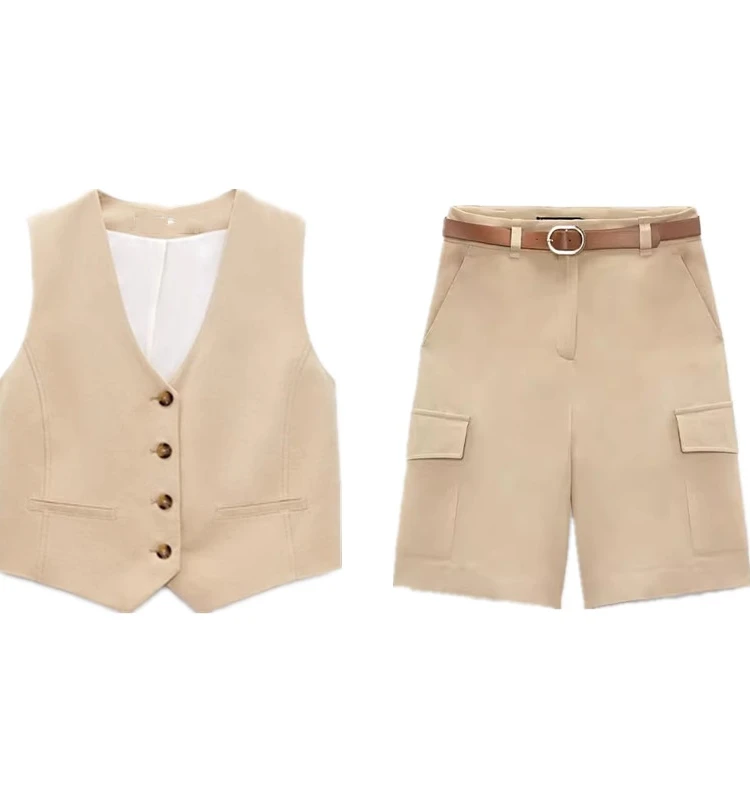 ort Vest Top with Belt Casual Sle Women's Faion Set Autumn New Arrival for Young Women under 35 Years Old
ort Vest Top with Belt Casual Sle Women's Faion Set Autumn New Arrival for Young Women under 35 Years Old