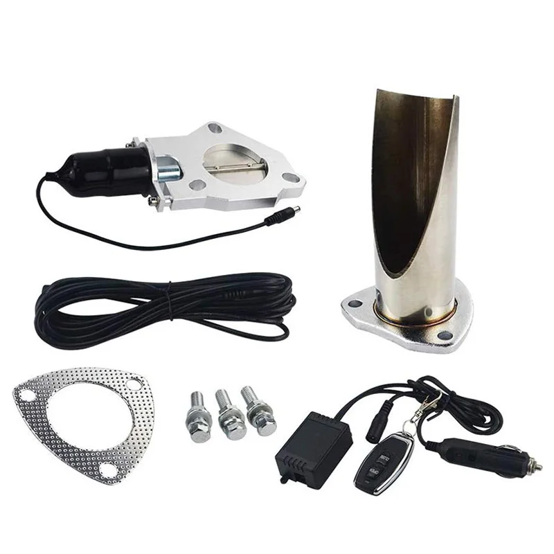 2.5 Inch Cutout Stainless Steel Exhaust Cut Out Header Be Cut Pipe Electric Valve Exhaust Tip Muffler
2.5 Inch Cutout Stainless Steel Exhaust Cut Out Header Be Cut Pipe Electric Valve Exhaust Tip Muffler