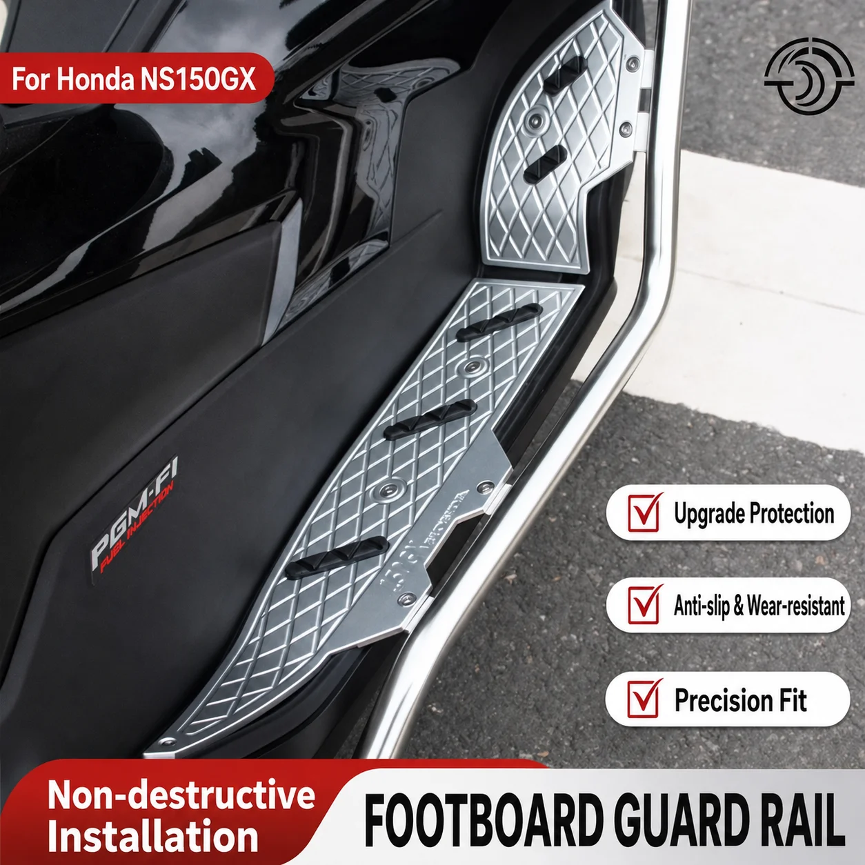 Suitable for Honda NS150GX NS 150 GX NS150 GX protective cover modification, aluminum alloy foot pedal, stainless steel bumper
Suitable for Honda NS150GX NS 150 GX NS150 GX protective cover modification, aluminum alloy foot pedal, stainless steel bumper