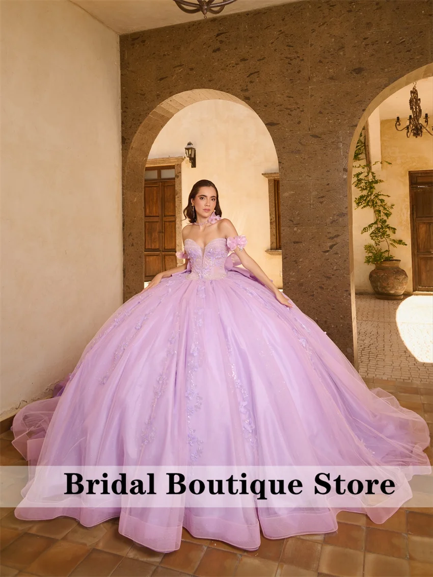 Lavender Purple Straps Quinceanera Dresses Cinderella Vestidos De 15 Anos Vintage Applique Beading Birthday Party Customized
Lavender Purple Straps Quinceanera Dresses Cinderella Vestidos De 15 Anos Vintage Applique Beading Birthday Party Customized