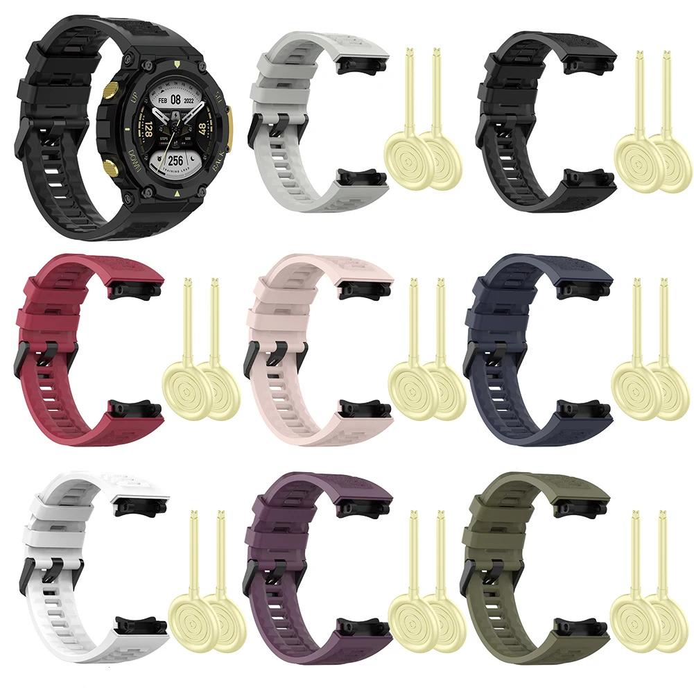 Silicone Wrist Band Strap with Tools Watch Band Replacement Watchband Bracelet Smart Watch Accessories for T-Rex 2 A2169
Silicone Wrist Band Strap with Tools Watch Band Replacement Watchband Bracelet Smart Watch Accessories for T-Rex 2 A2169
