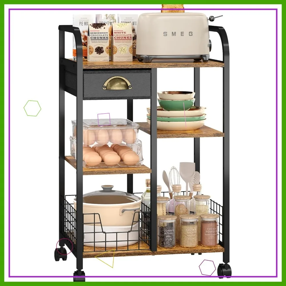 Трехуровневая передвижная тележка для микроволновки с регулируемыми полками, кухонная тележка-остров с столешницей и выдвижным ящиком для гостиной
Трехуровневая передвижная тележка для микроволновки с регулируемыми полками, кухонная тележка-остров с столешницей и выдвижным ящиком для гостиной