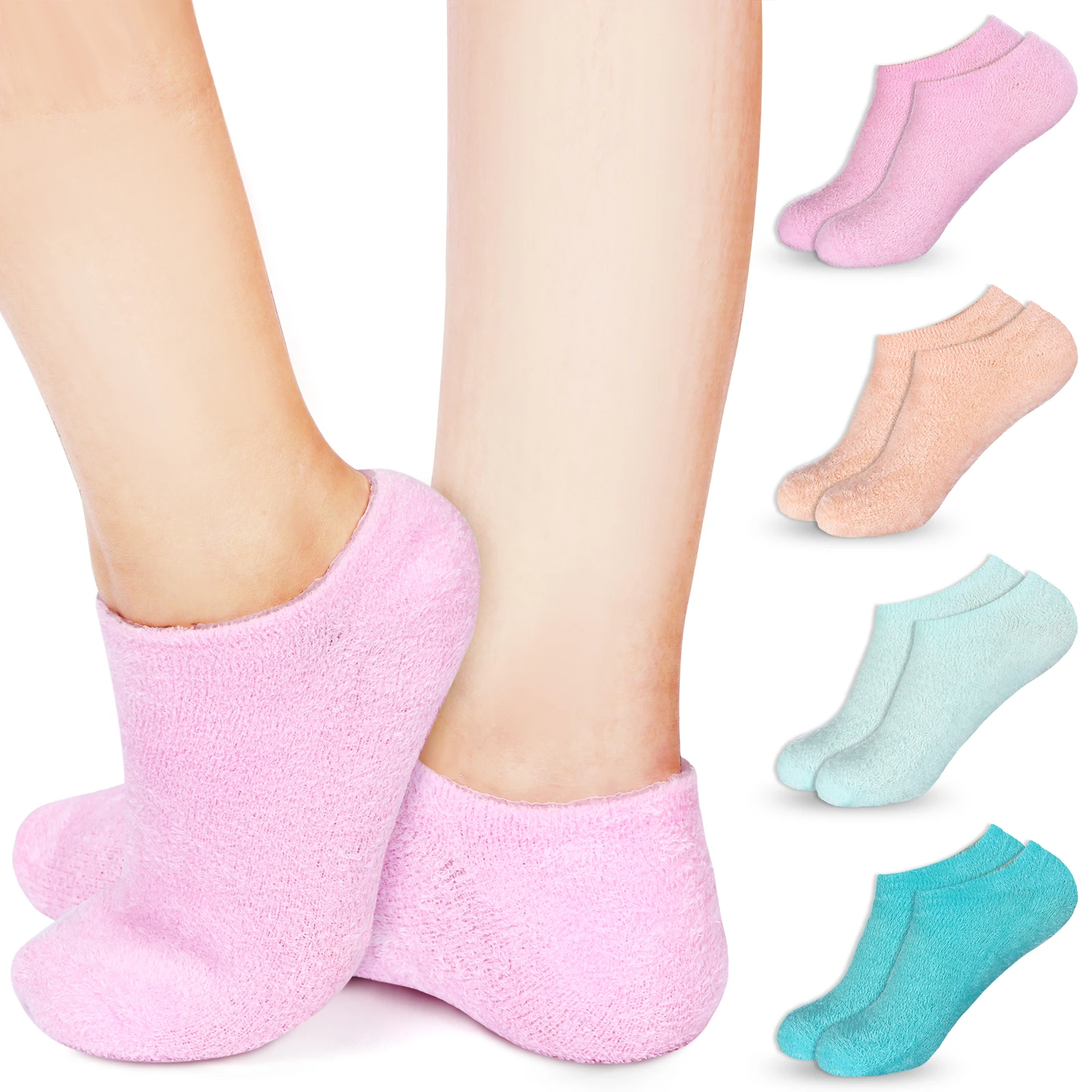 4 Pairs Aloe Socks Moisturizing Foot Socks Soft Gel Sleeping Fuzzy Socks Lotion Feet Infused Socks Foot Care Heel Spa Socks For
4 Pairs Aloe Socks Moisturizing Foot Socks Soft Gel Sleeping Fuzzy Socks Lotion Feet Infused Socks Foot Care Heel Spa Socks For