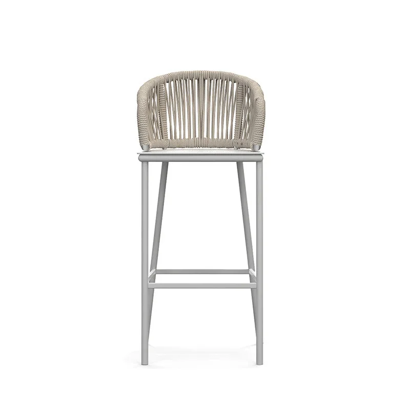 Nordic outdoor rope bar chair custom creative rattan bar chair open-air high stool bar counter outdoor back chair
Nordic outdoor rope bar chair custom creative rattan bar chair open-air high stool bar counter outdoor back chair
