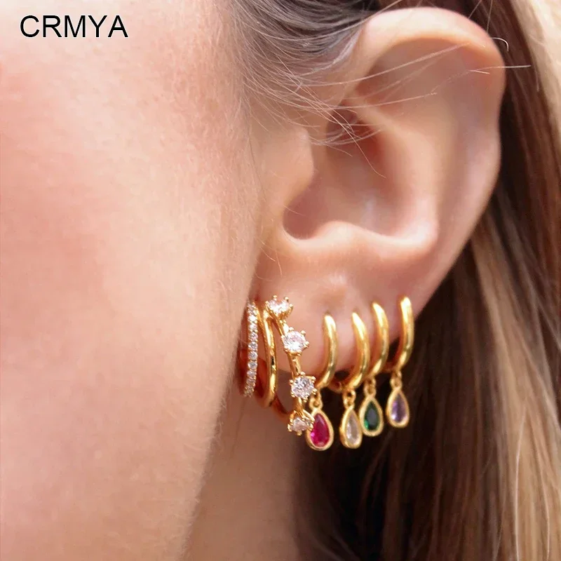 CRMYA Gold-color Stud Dangle Earrings For Women Fashion Color Zirconia Water Girl Drop Earring 2023 Jewelry Wholesale
CRMYA Gold-color Stud Dangle Earrings For Women Fashion Color Zirconia Water Girl Drop Earring 2023 Jewelry Wholesale