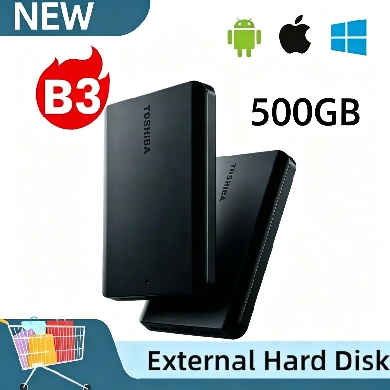 New For Toshiba A5 Series Small Black High-Speed Portable Hard Drive USB 3.2 Gen1 External Data Storage Compatible For Mac OS
New For Toshiba A5 Series Small Black High-Speed Portable Hard Drive USB 3.2 Gen1 External Data Storage Compatible For Mac OS