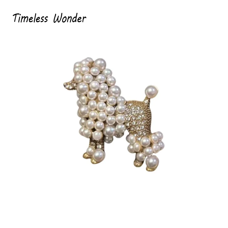 Timeless Wonder Retro Zircon Geo Pearl Dog Brooch Pins for Women Designer Jewelry Runway Rare Lovely Gift Top Cute Japan 1647
Timeless Wonder Retro Zircon Geo Pearl Dog Brooch Pins for Women Designer Jewelry Runway Rare Lovely Gift Top Cute Japan 1647