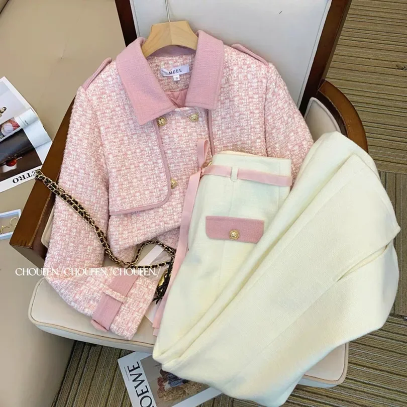 New High End Celebrity Temperament Casual Women's Two Piece Set Fashion 2025 Spring and Autumn Korean Edition
New High End Celebrity Temperament Casual Women's Two Piece Set Fashion 2025 Spring and Autumn Korean Edition
