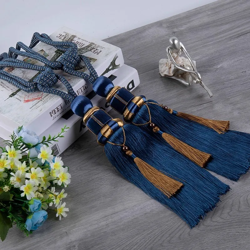 1 pair of curtains with European luxury hanging ball, simple modern creativity, fixed zip ties, tied ropes, decorative hanging r
1 pair of curtains with European luxury hanging ball, simple modern creativity, fixed zip ties, tied ropes, decorative hanging r