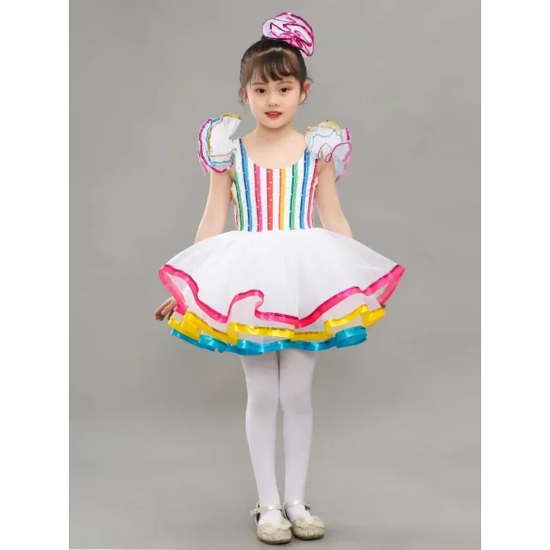 Children's dance hall clothing sequin modern dance short skirt girl jazz dance ball dress wedding princess skirt
Children's dance hall clothing sequin modern dance short skirt girl jazz dance ball dress wedding princess skirt