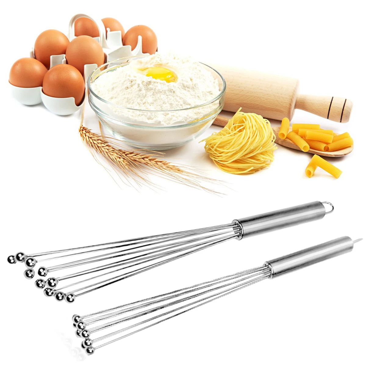 1PCS Kitchen Stainless Steel Whisk Creamer Rotary Hand Mixer Household Kitchen Baking Tools Practical Kitchen Accessories
1PCS Kitchen Stainless Steel Whisk Creamer Rotary Hand Mixer Household Kitchen Baking Tools Practical Kitchen Accessories
