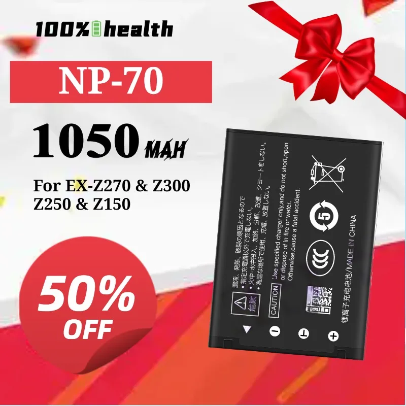 CNP-70 1050mAh Camera Battery for Casio EX-Z270/Z300/Z250/Z150 Lithium Rechargeable Battery
CNP-70 1050mAh Camera Battery for Casio EX-Z270/Z300/Z250/Z150 Lithium Rechargeable Battery