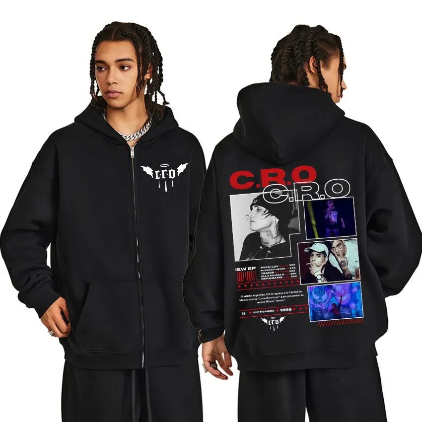 Rapper C.R.O Tour 2025 Graphics Zipper Hoodie Mens Punk Harajuku Hoodies High Quality Casual Long Sleeve Oversized Street Jacket
Rapper C.R.O Tour 2025 Graphics Zipper Hoodie Mens Punk Harajuku Hoodies High Quality Casual Long Sleeve Oversized Street Jacket