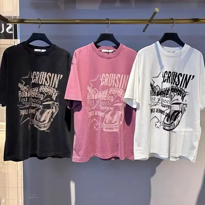 Vintage Car Lettering Loose Short Sleeve T-Shirt Women's Summer Sweat Wicking round Neck Print Style Baozhen Pure Original MU...
Vintage Car Lettering Loose Short Sleeve T-Shirt Women's Summer Sweat Wicking round Neck Print Style Baozhen Pure Original MU...