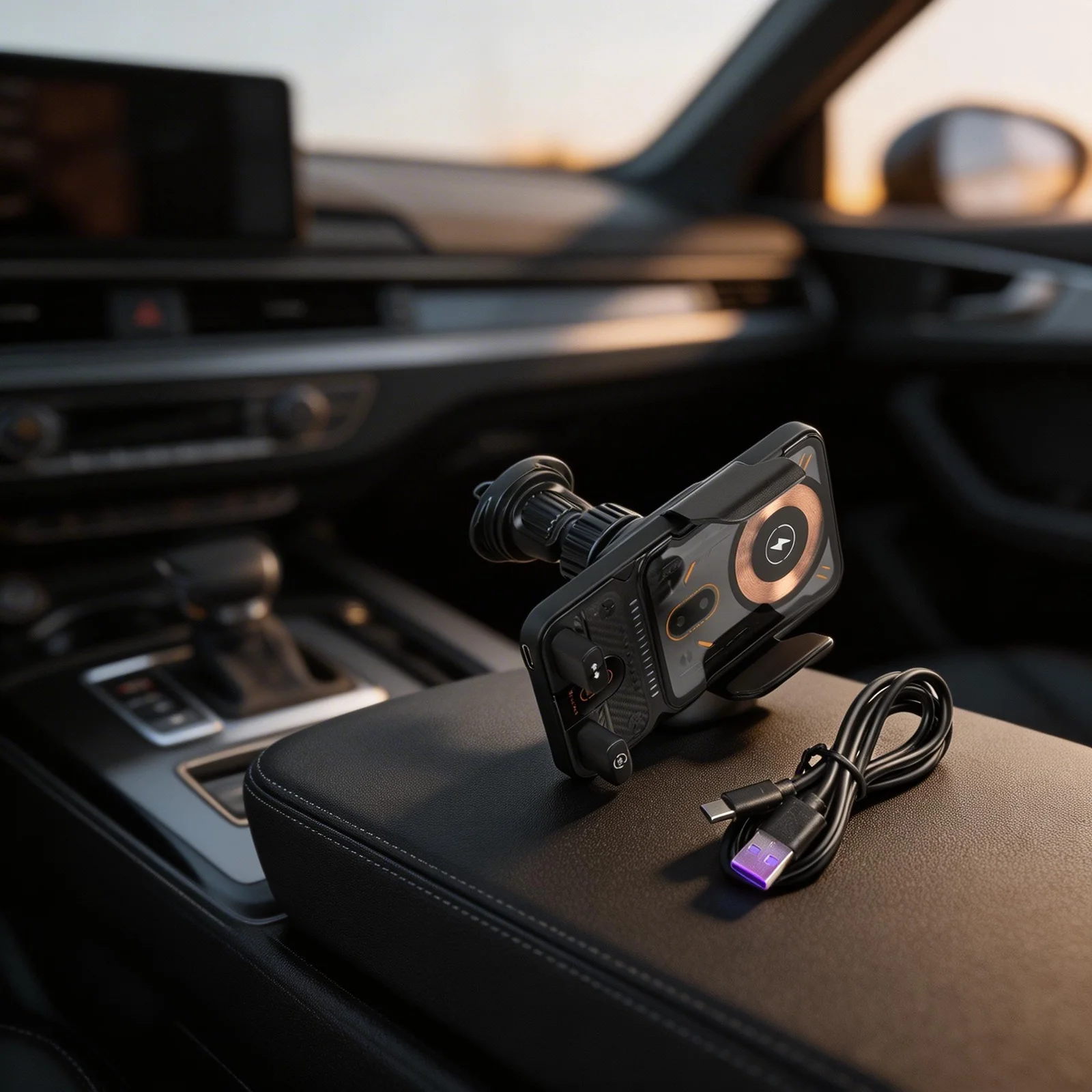 15W Wireless Charging Car Mount with Responsive Auto-Clamp Trigger and Centralized Button Control for Driver Convenience
15W Wireless Charging Car Mount with Responsive Auto-Clamp Trigger and Centralized Button Control for Driver Convenience