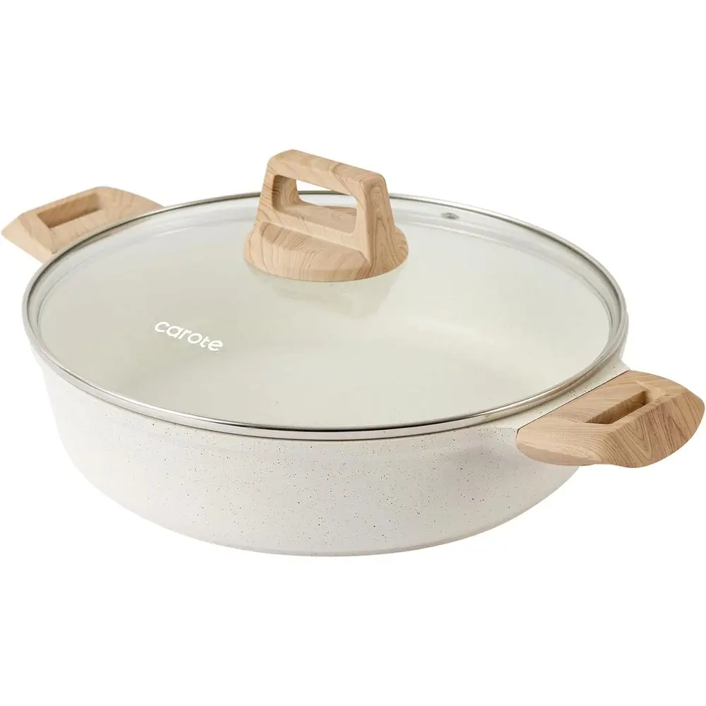 Кастрюля-сотейник 3 л с антипригарным покрытием и крышкой, суповая кастрюля с крышкой, очень легко моется, посуда для приготовления пищи, белая, без BPA
Кастрюля-сотейник 3 л с антипригарным покрытием и крышкой, суповая кастрюля с крышкой, очень легко моется, посуда для приготовления пищи, белая, без BPA