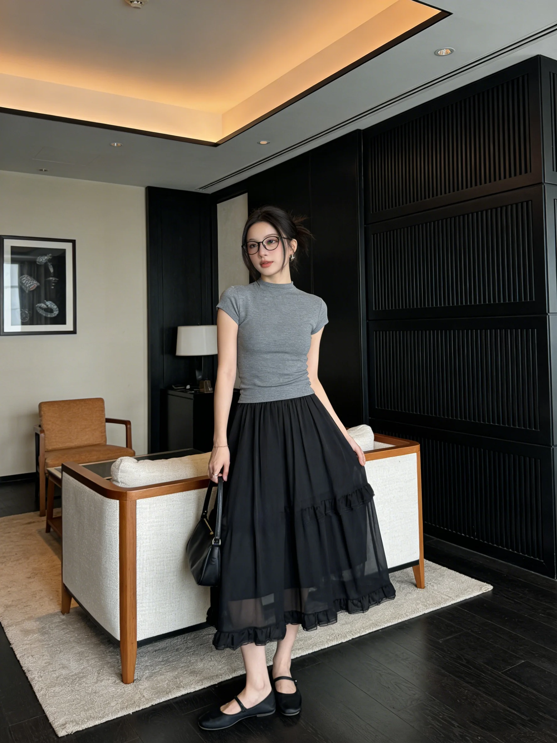 Slimming High Waist A-Line Cake Skirt Elastic Waist Midi Length Versatile Korean Style Breathable Skin-Friendly Daily Wear Su...
Slimming High Waist A-Line Cake Skirt Elastic Waist Midi Length Versatile Korean Style Breathable Skin-Friendly Daily Wear Su...