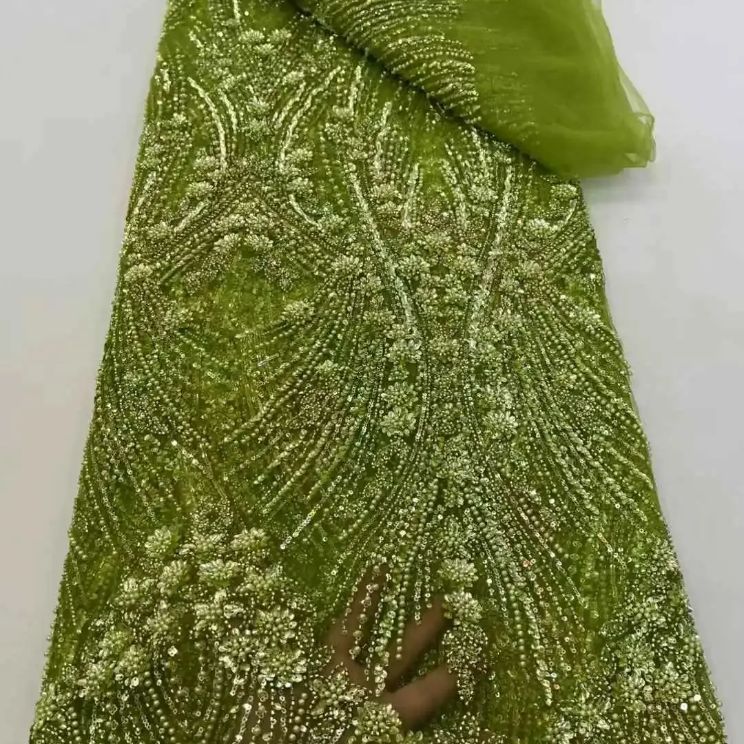 Africa Nigerian Beaded French Mesh Lace With Sequins High Quality 2025 Embroidery Lace Sequins Lace For Wedding Dresses Women
Africa Nigerian Beaded French Mesh Lace With Sequins High Quality 2025 Embroidery Lace Sequins Lace For Wedding Dresses Women