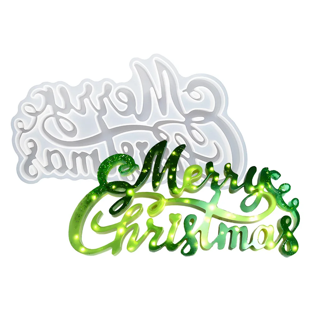 Christmas Letter Ornaments Silicone Mold DIY Holiday Party Decorations Door Sign Letters Epoxy Resin Molds
Christmas Letter Ornaments Silicone Mold DIY Holiday Party Decorations Door Sign Letters Epoxy Resin Molds