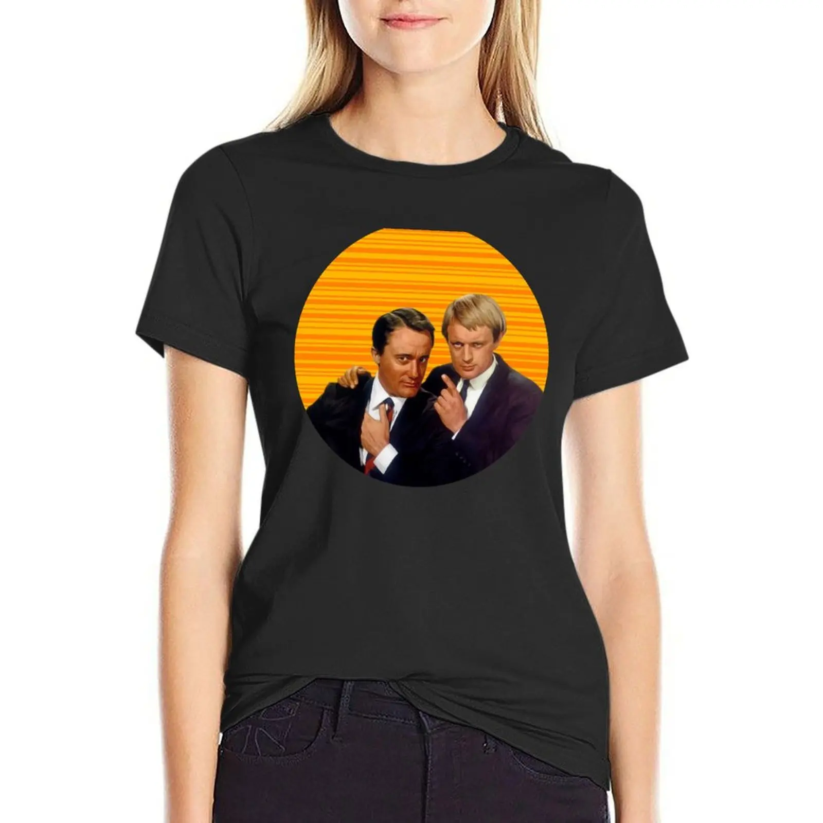 Classic Solo and Kuryakin (1964) T-Shirt Female clothing funnys blanks quick-drying ariat shirts for Women
Classic Solo and Kuryakin (1964) T-Shirt Female clothing funnys blanks quick-drying ariat shirts for Women