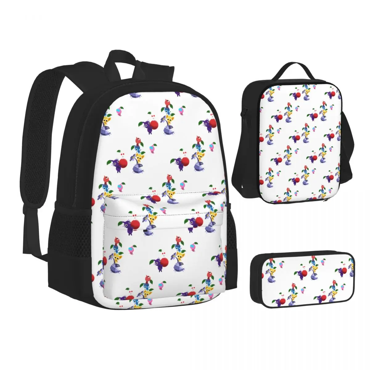 PIKMIN - Collage Of Characters Backpacks Boys Girls Bookbag School Bags Children Rucksack Lunch Bag Pen Bag Three-Piece Set
PIKMIN - Collage Of Characters Backpacks Boys Girls Bookbag School Bags Children Rucksack Lunch Bag Pen Bag Three-Piece Set