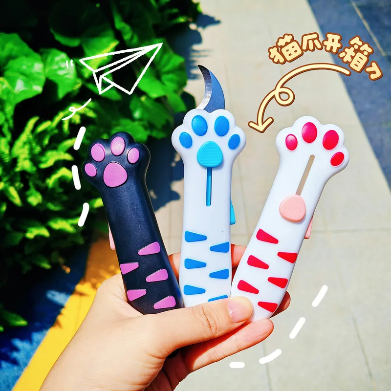 Cat Paw Retractable Utility Knife Cute Portable Box Opening Cutter For Express Package Cutting Craft Diy Office Home Adult Women
Cat Paw Retractable Utility Knife Cute Portable Box Opening Cutter For Express Package Cutting Craft Diy Office Home Adult Women