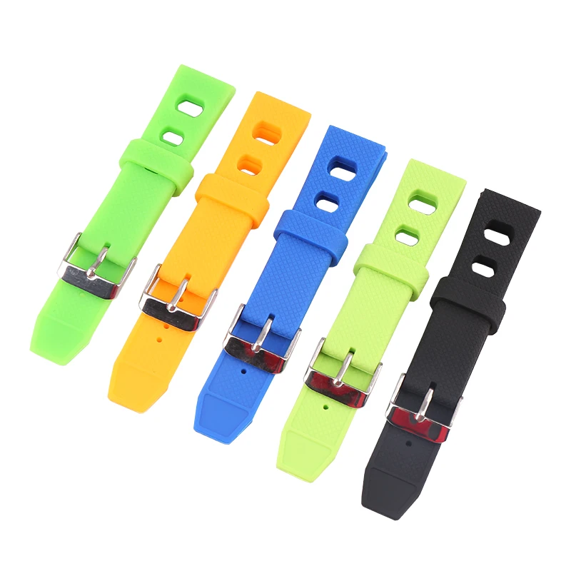 Watch Accessories Rubber silicone strap 20mm men's and women's needle buckle outdoor sports candy color waterproof watch chain
Watch Accessories Rubber silicone strap 20mm men's and women's needle buckle outdoor sports candy color waterproof watch chain