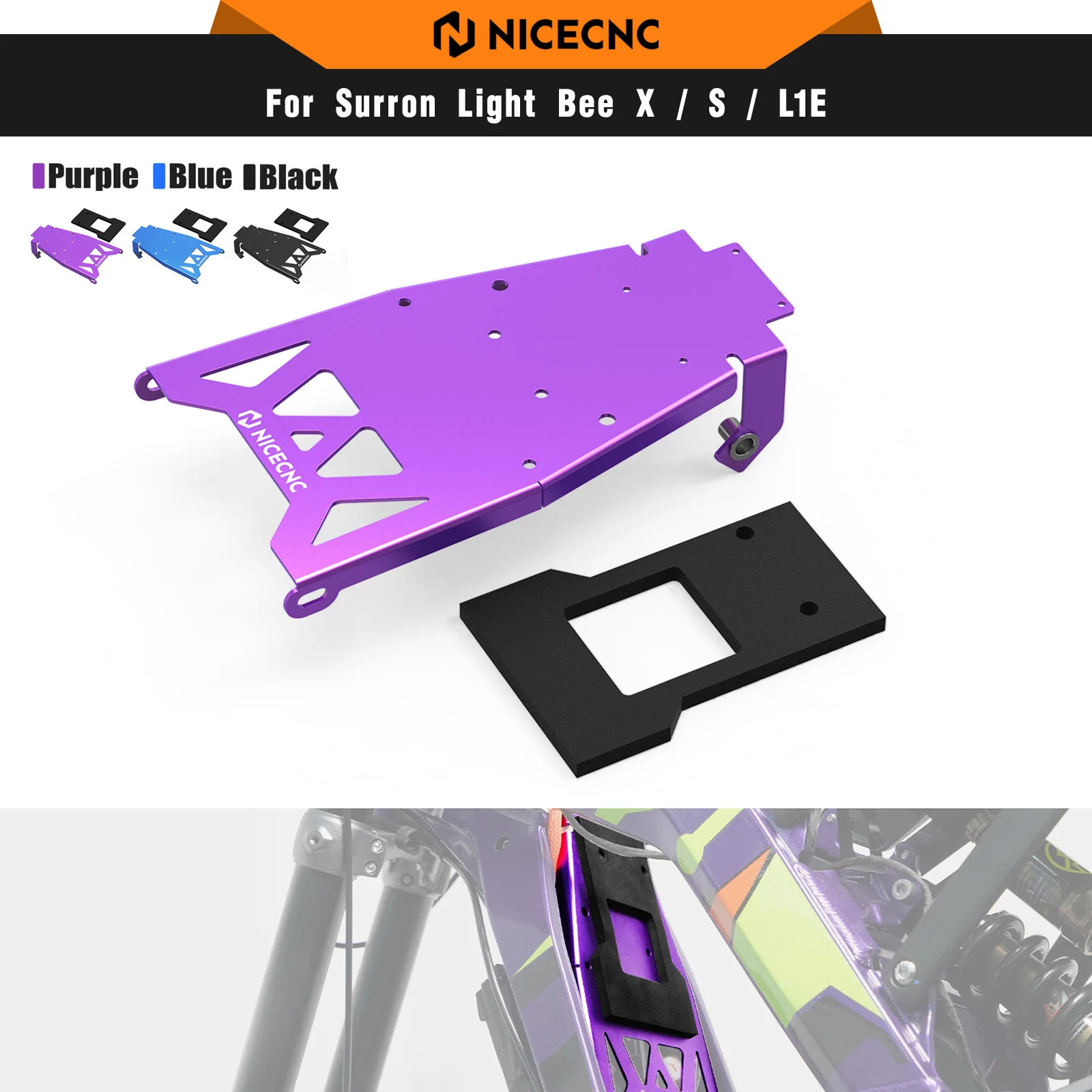 NICECNC для Surron Light Bee X, электрический велосипед для бездорожья, алюминиевое переднее крыло для SUR-RON Light Bee S/L1E Segway X160 X260
NICECNC для Surron Light Bee X, электрический велосипед для бездорожья, алюминиевое переднее крыло для SUR-RON Light Bee S/L1E Segway X160 X260