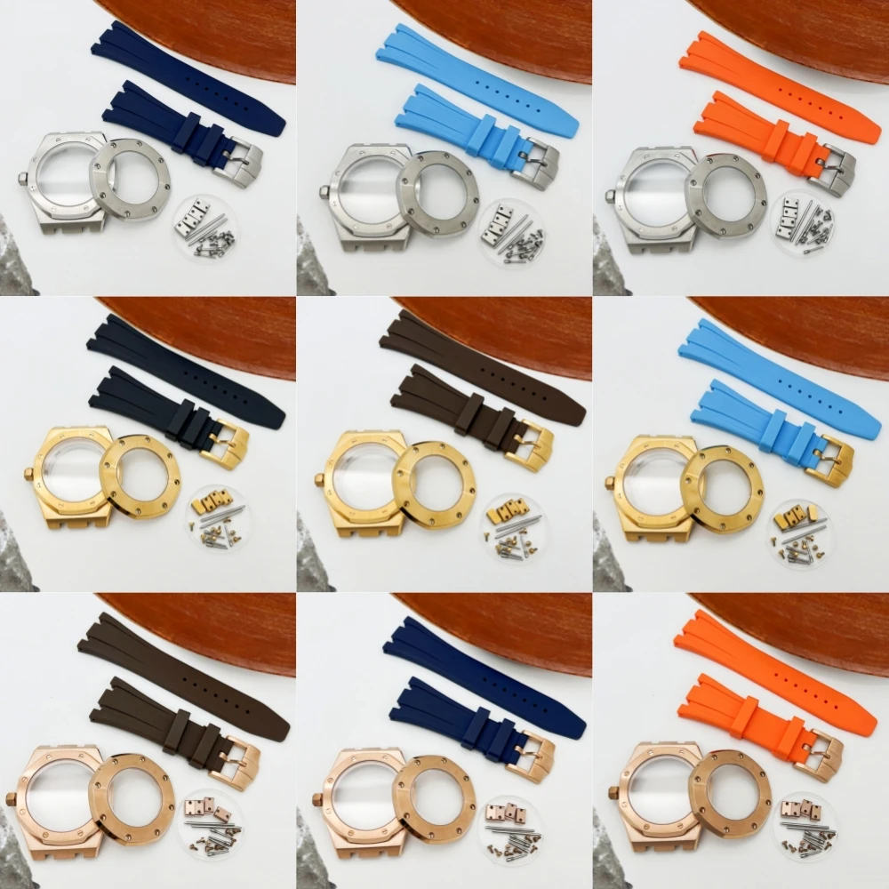 41MM Silver Rose Gold Stainless Steel Case Watchband Fit Japan Oak NH35 NH36 NH70 Movement Automatic Watch for 31.8mm Dial Hands
41MM Silver Rose Gold Stainless Steel Case Watchband Fit Japan Oak NH35 NH36 NH70 Movement Automatic Watch for 31.8mm Dial Hands