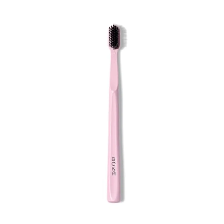 Classic Manual Toothbrush with Extra Soft Activated-Charcoal, Tapered Bristles, Bioplastic Handle that Includes Travel Cap, Den
Classic Manual Toothbrush with Extra Soft Activated-Charcoal, Tapered Bristles, Bioplastic Handle that Includes Travel Cap, Den