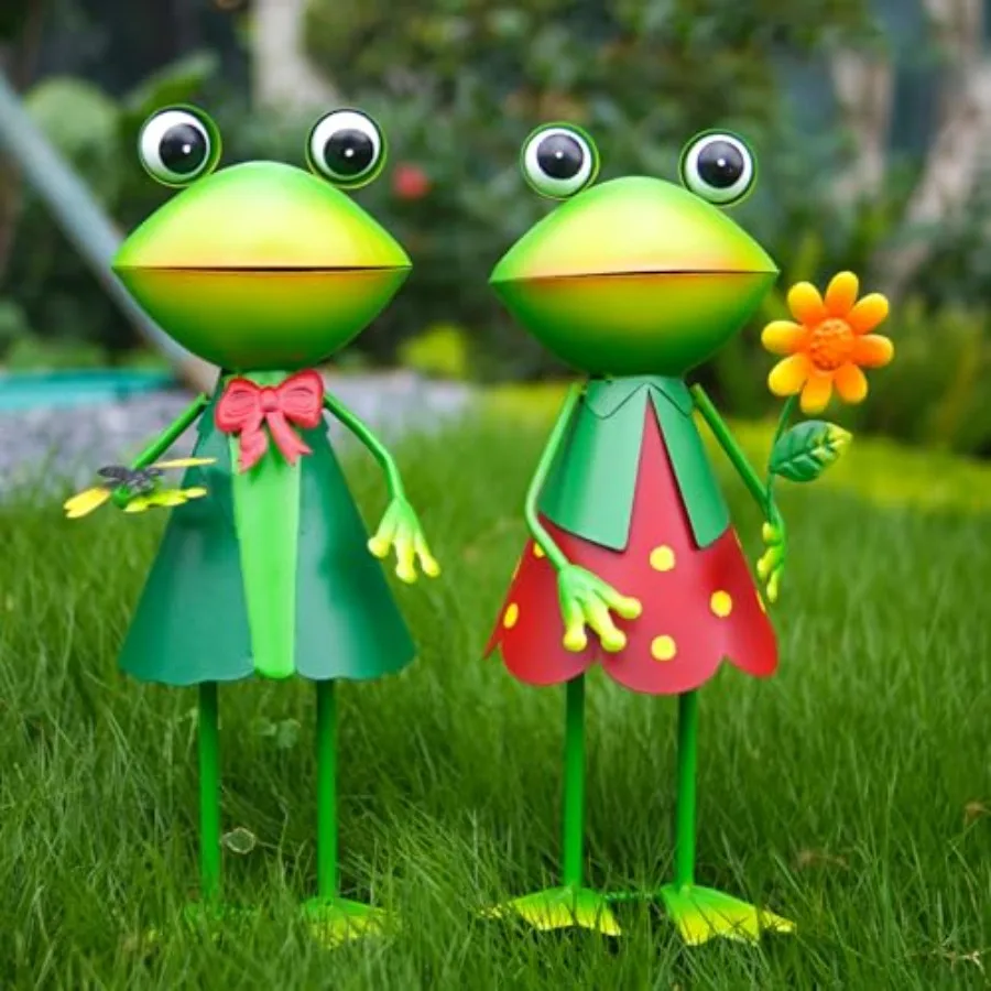 3D Frog Metal Yard Art - Garden Decor for Outside - Handcrafted Frog Figurine for Lawn Patio Pathway Yard Holiday Garden Stake
3D Frog Metal Yard Art - Garden Decor for Outside - Handcrafted Frog Figurine for Lawn Patio Pathway Yard Holiday Garden Stake