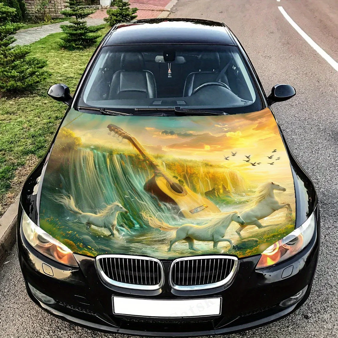 Golden Waterfall with Horses Car Hood Decal Sticker - Durable Vinyl Wrap, Splash-Resistant & Easy Removal, Fit For All Cars - Au
Golden Waterfall with Horses Car Hood Decal Sticker - Durable Vinyl Wrap, Splash-Resistant & Easy Removal, Fit For All Cars - Au