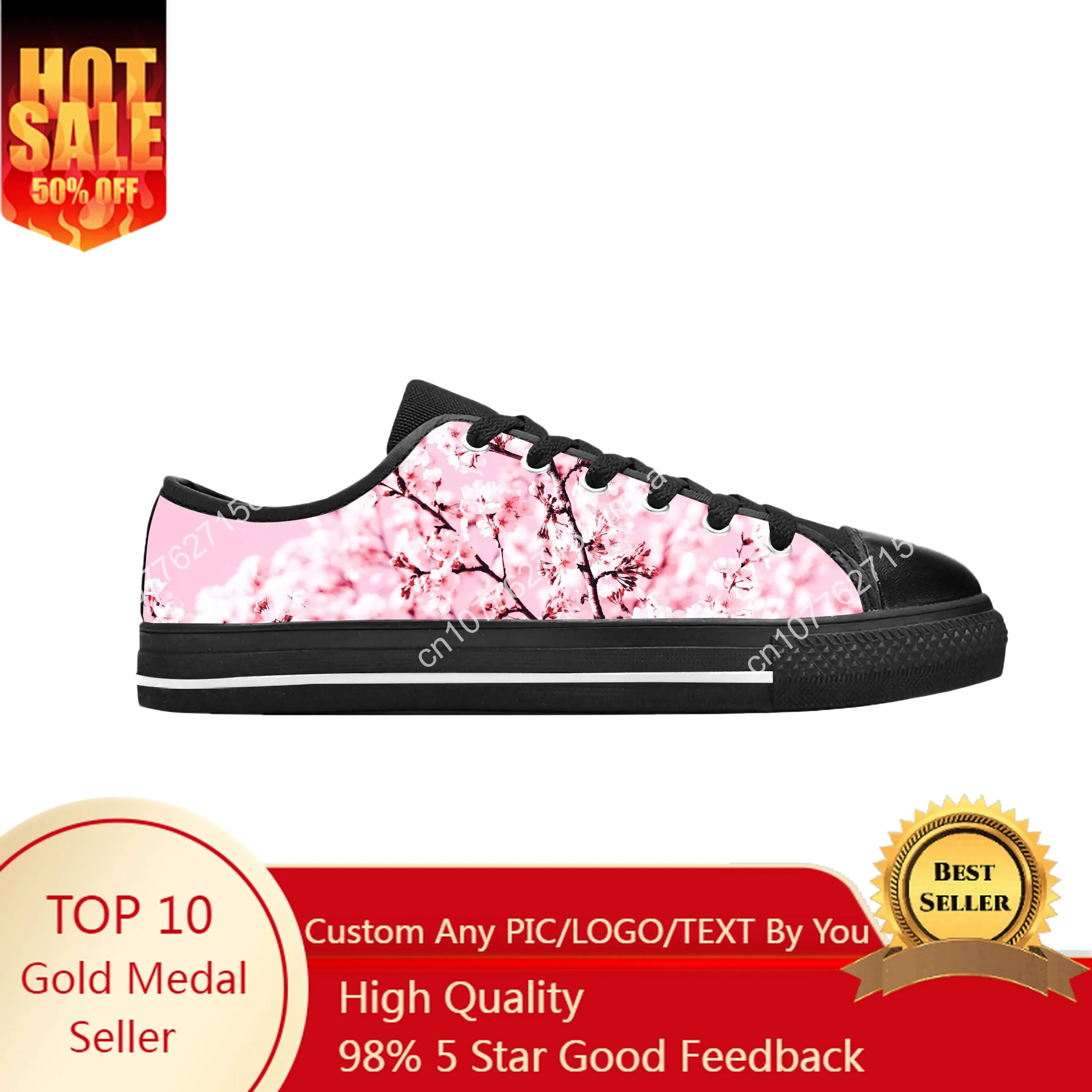 Japanese Cherry Blossom Sakura Flower Floral Cute Casual Cloth Shoes Low Top Comfortable Breathable 3D Print Men Women Sneakers
Japanese Cherry Blossom Sakura Flower Floral Cute Casual Cloth Shoes Low Top Comfortable Breathable 3D Print Men Women Sneakers