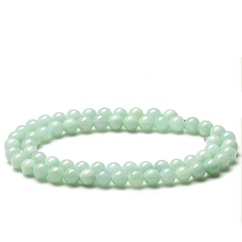 Burmese Light Green Sweater Chain Wholesale a Goods Necklace Jade round Beads for Women
Burmese Light Green Sweater Chain Wholesale a Goods Necklace Jade round Beads for Women