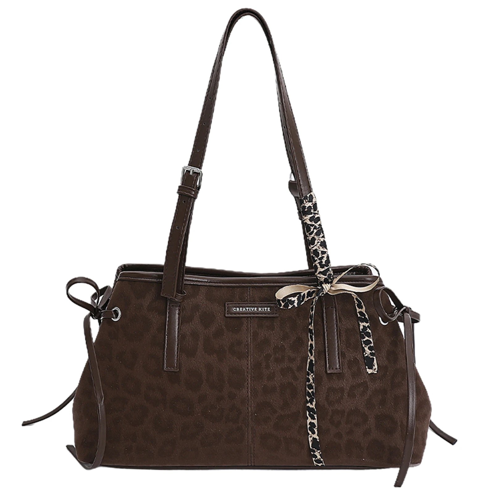 Women Bowknot Leopard Shoulder Bags Vintage PU Leather Handbag Y2K Tote Bag with Bow Ribbon for Shopping Commute Daily Use
Women Bowknot Leopard Shoulder Bags Vintage PU Leather Handbag Y2K Tote Bag with Bow Ribbon for Shopping Commute Daily Use
