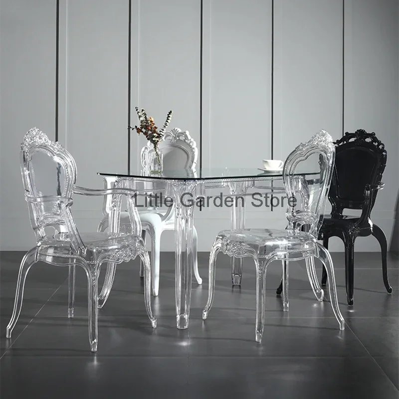 Comfortable Wedding Garden Dining Chairs Nordic Luxury Relax Transparent Chairs Minimalist Single Silla Plegable Home Furniture
Comfortable Wedding Garden Dining Chairs Nordic Luxury Relax Transparent Chairs Minimalist Single Silla Plegable Home Furniture