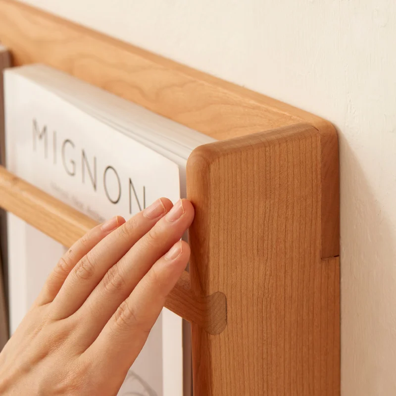 magazine rack wall living room storage children's books and newspapers picture book cherry wood display
magazine rack wall living room storage children's books and newspapers picture book cherry wood display