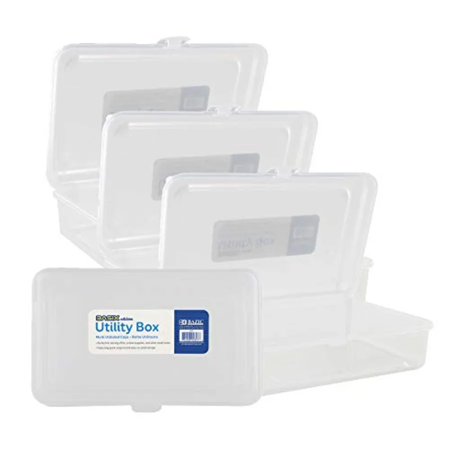 Plastic Pencil Case, Multi Purpose Organizer and Supply Holder, Box Design, Durable Plastic Storage for School, Office, Classro
Plastic Pencil Case, Multi Purpose Organizer and Supply Holder, Box Design, Durable Plastic Storage for School, Office, Classro