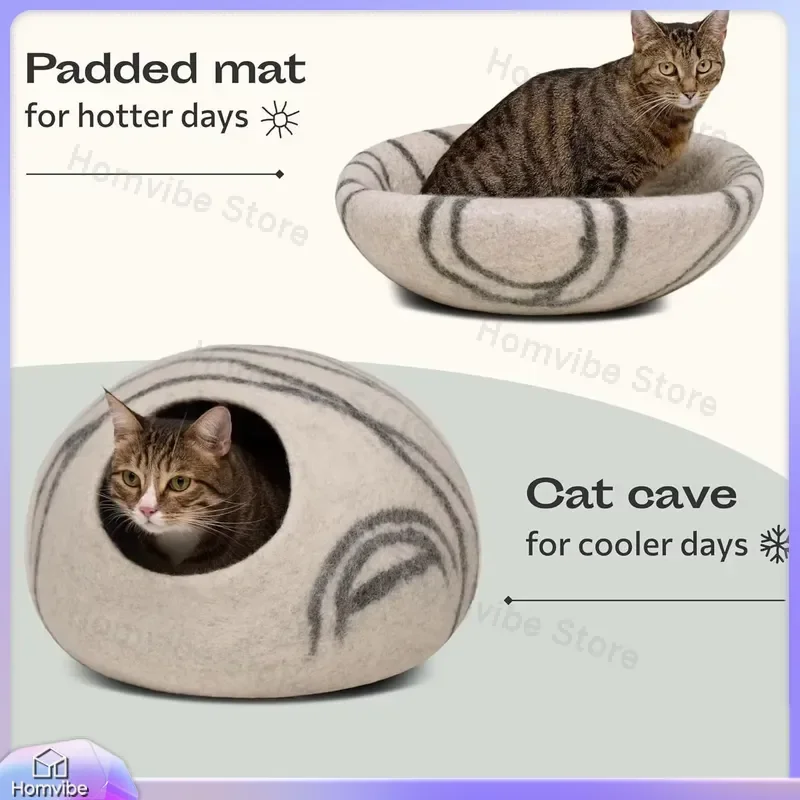 Handmade Fabric Cat Nest for Small Pets Indoor Pet Bed Warm All-Season Windproof Breathable Wear-Resistant Kitten Sleeping
Handmade Fabric Cat Nest for Small Pets Indoor Pet Bed Warm All-Season Windproof Breathable Wear-Resistant Kitten Sleeping