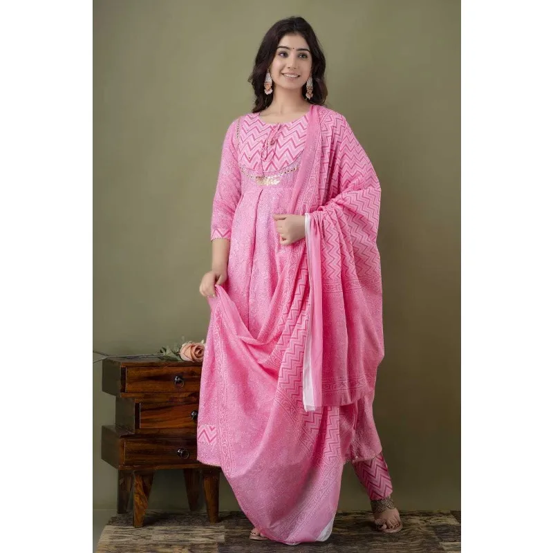 Complete Stitched Wedding Birthday Partywear Printed Work Salwar Suit Dress Set
Complete Stitched Wedding Birthday Partywear Printed Work Salwar Suit Dress Set