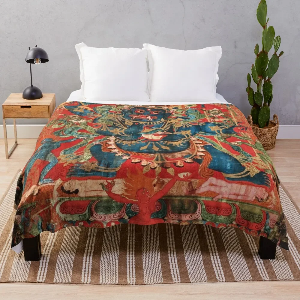Mandala 143 Mahakala Chaturmukha Four Faced Throw Blanket Outdoor Soft Blanket for Picnic Beach Camping
Mandala 143 Mahakala Chaturmukha Four Faced Throw Blanket Outdoor Soft Blanket for Picnic Beach Camping