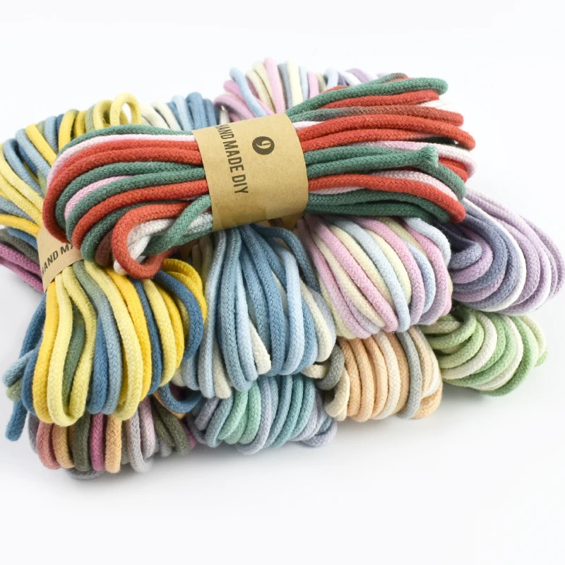1Pc 3mm Colored Gradient Cotton Cord Bags Home Textile Decoration Cords Garment Macrame Rope DIY Clothes Sewing Accessories
1Pc 3mm Colored Gradient Cotton Cord Bags Home Textile Decoration Cords Garment Macrame Rope DIY Clothes Sewing Accessories