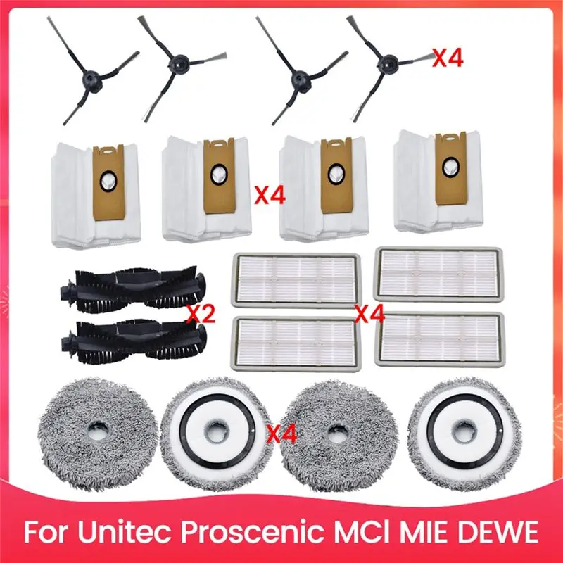 A84E-For Unitec Proscenic Mcl MIE DEWE Robot Vacuum Cleaner Accessories Replacement Main Side Brush Hepa Filter Mop Cloth
A84E-For Unitec Proscenic Mcl MIE DEWE Robot Vacuum Cleaner Accessories Replacement Main Side Brush Hepa Filter Mop Cloth