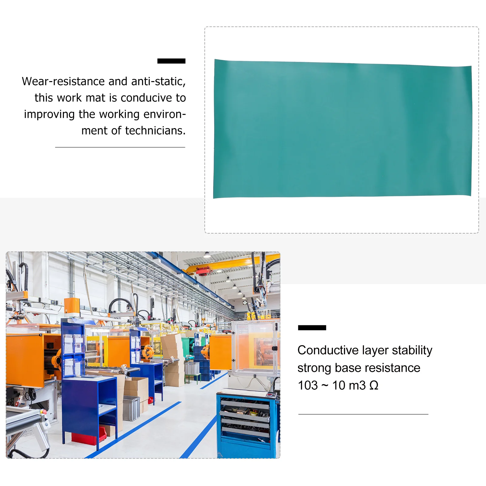 1 шт. антистатический коврик для стола, резиновый, сверхпрочный, защитный, для экспериментов, устойчивый к высоким температурам, износостойкий
1 шт. антистатический коврик для стола, резиновый, сверхпрочный, защитный, для экспериментов, устойчивый к высоким температурам, износостойкий