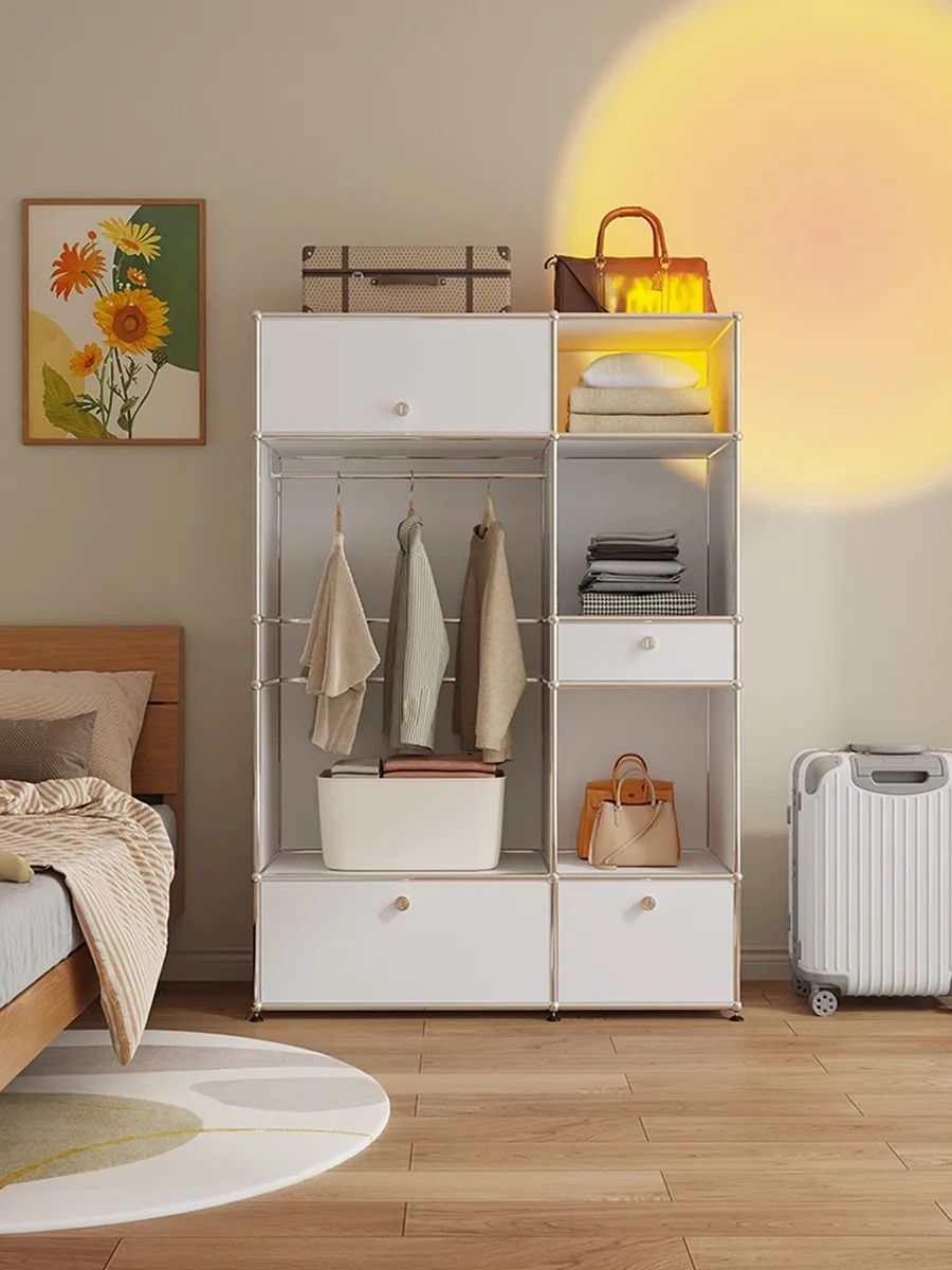 Internet celebrity wardrobe floor coat rack household small apartment stainless steel hanger bedroom storage
Internet celebrity wardrobe floor coat rack household small apartment stainless steel hanger bedroom storage