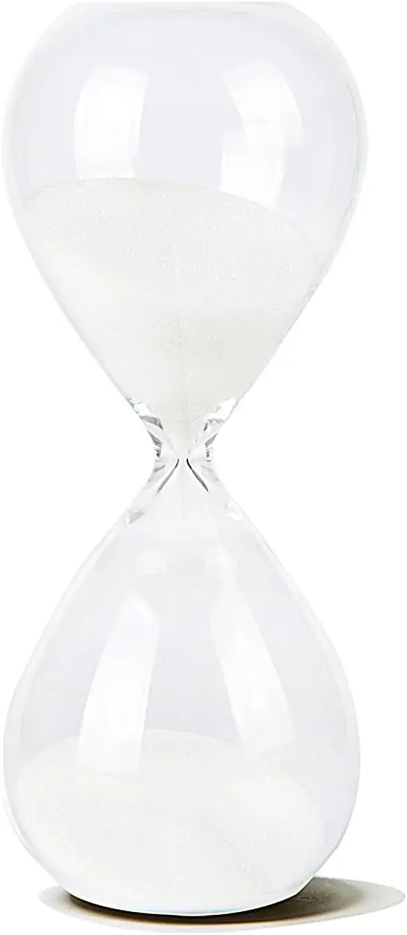 Hand-Blown Sand Timer for Time Management 15 Minutes White Glass Hourglass
Hand-Blown Sand Timer for Time Management 15 Minutes White Glass Hourglass