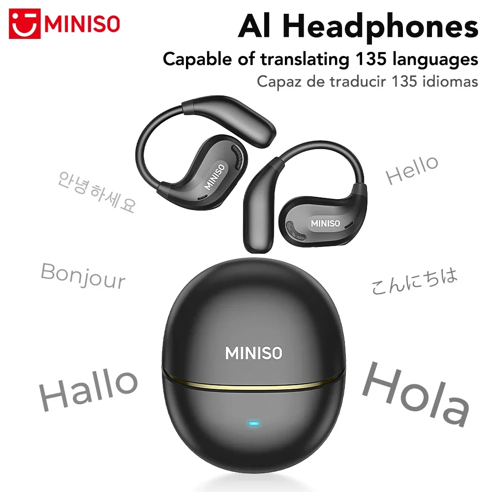 【MINISO MS209】 Bluetooth V6.0 Earphones AI OWS Wireless Headphones Music Stereo Translation Headphones Low Latency Long- life
【MINISO MS209】 Bluetooth V6.0 Earphones AI OWS Wireless Headphones Music Stereo Translation Headphones Low Latency Long- life